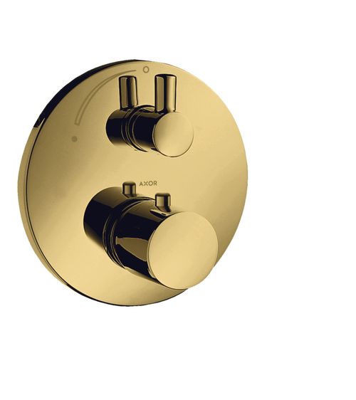 AXOR-HG-AXOR-Uno-Thermostat-Unterputz-mit-Absperrventil-Polished-Gold-Optic-38700990 gallery number 1